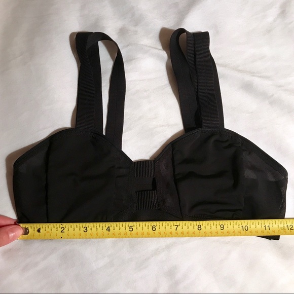 BEACH RIOT SLATE BLACK MESH BIKINI TOP - Picture 7 of 8